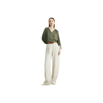 Yiner Shirt Women's Olive Green