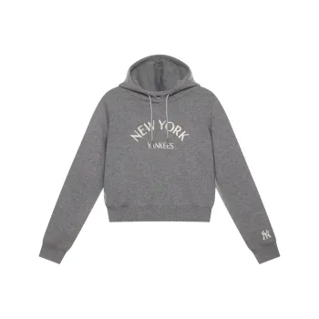MLB New York Yankees MLB Preppy Style Collection 24FW Sweater Women's Dark Heather Gray