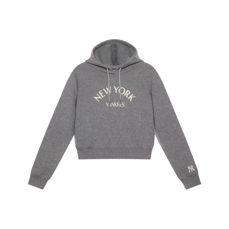 MLB New York Yankees MLB Preppy Style Collection 24FW Sweater Women's Dark Heather Gray-0