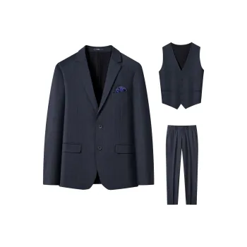 FIRS Business Suits Men's Gray Blue