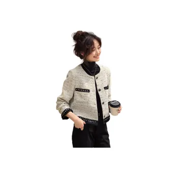 Mo Han Yi Mei Jackets Coats Women's White & Black