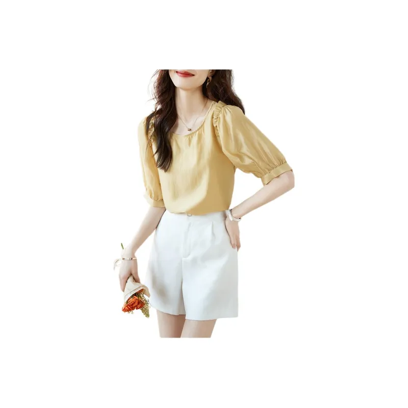 Mo Han Yi Mei Shirt Women's Champagne-0