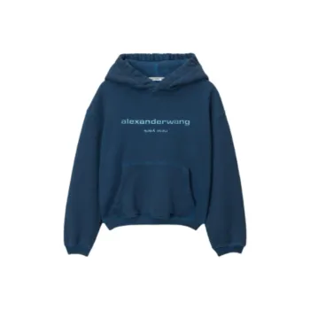 Alexander Wang Logo embossed Cotton Hoodie