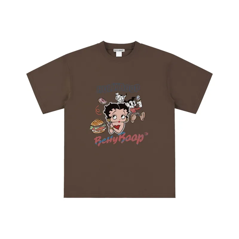 BETTY BOOP Drop Shoulder Sleeve T Shirt Women's-6