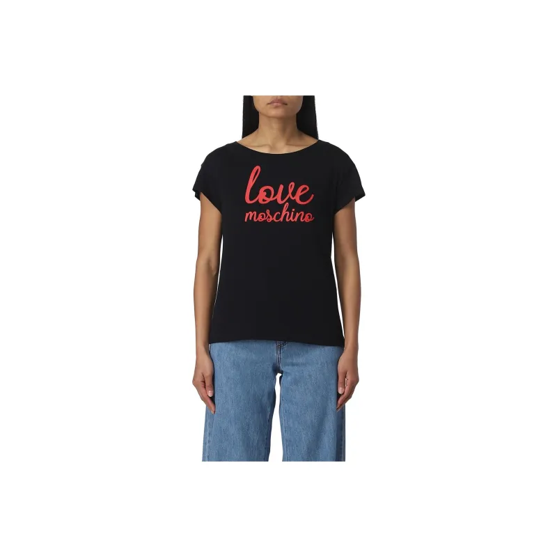 LOVE MOSCHINO T Shirts Women's Black-0