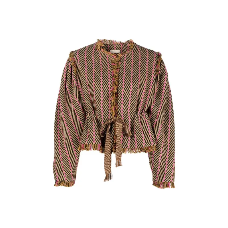 Ulla Johnson Ames Herringbone Tweed Jacket-0