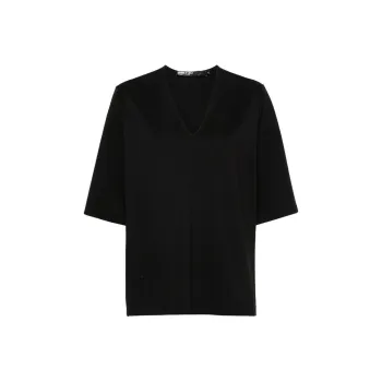 BIMBA Y LOLA Logo-plaque V-neck T-shirt