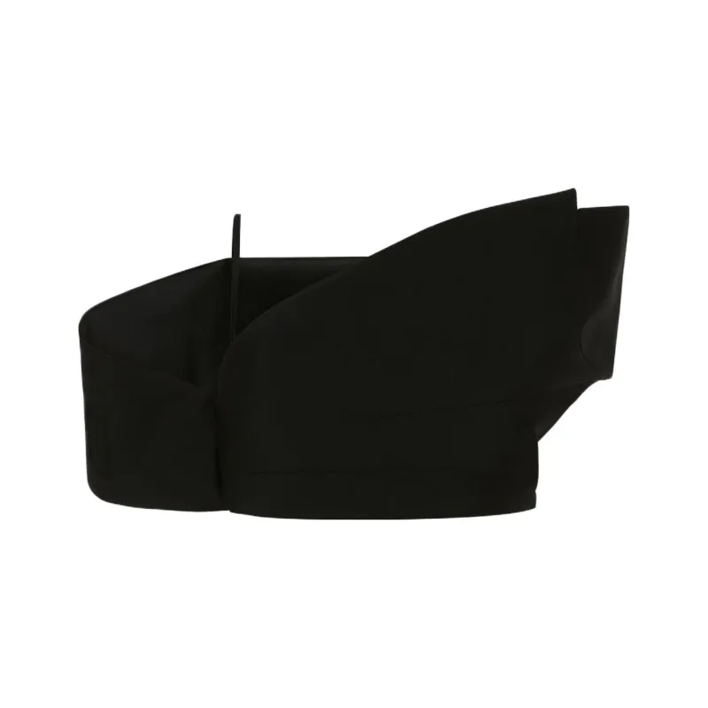 Alexander McQueen Deconstructed Asymmetric Crop Top-0