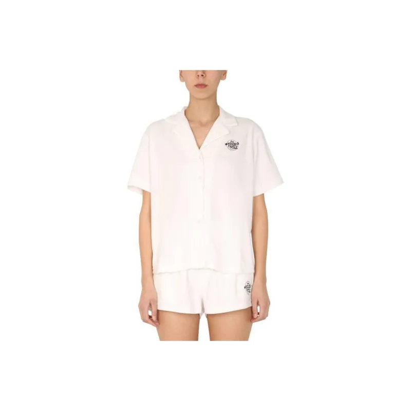 ETRE CECILE Embroidered logo Short sleeve Shirt-0