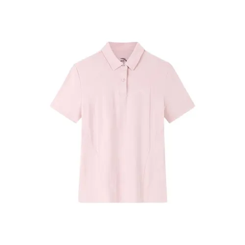 Anta Variety Training Collection Polo Shirt Women's Soft And Tender Pink