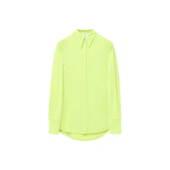 Alexander McQueen T-Bar Chain Gathered Fitted Shirt