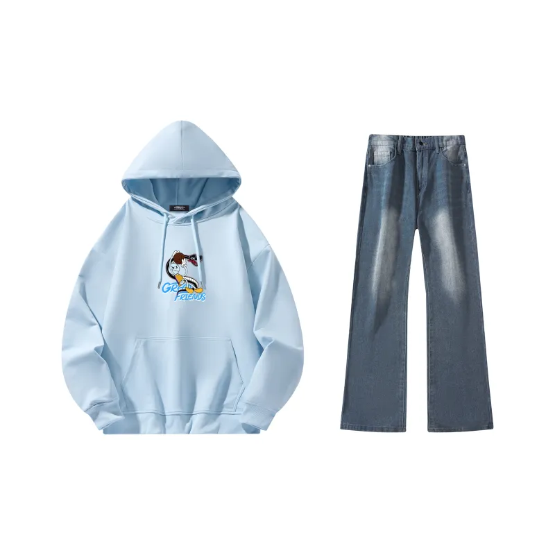 GF x WULIAOYUAN LIANMINGKUAN Sweatshirt Set Unisex-14