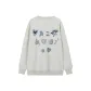 White Gray Fleece-Lined