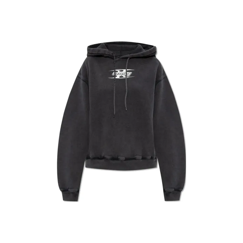 T By Alexander Wang Blade Logo Hoodie Washed Cedar-0