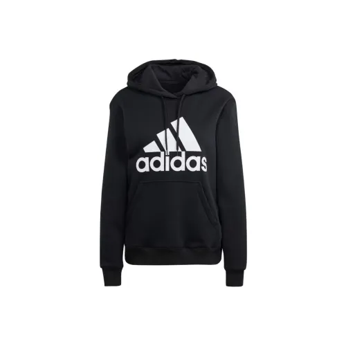 Adidas Free Shipping With AdiClub Essentials Big Logo Regular Fleece Hoodie