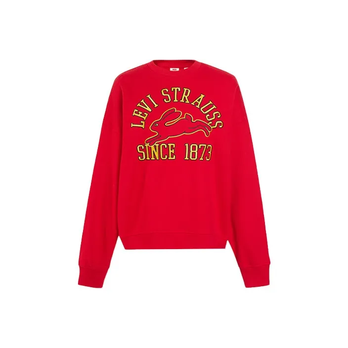 Levis Sweatshirts Women's Red-0