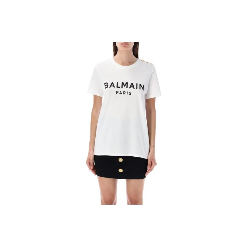 BALMAIN T Shirts Women's White-0