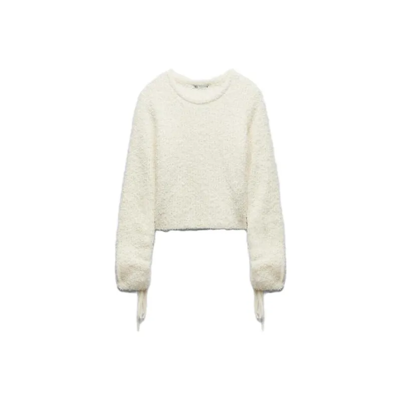 ZARA Sweatshirts Women's Soft Nude-0