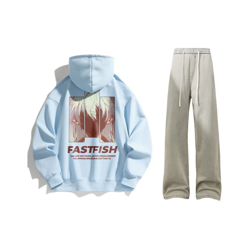 FASTFISH x SHENGSIJUE Sweatshirt Set Unisex-2