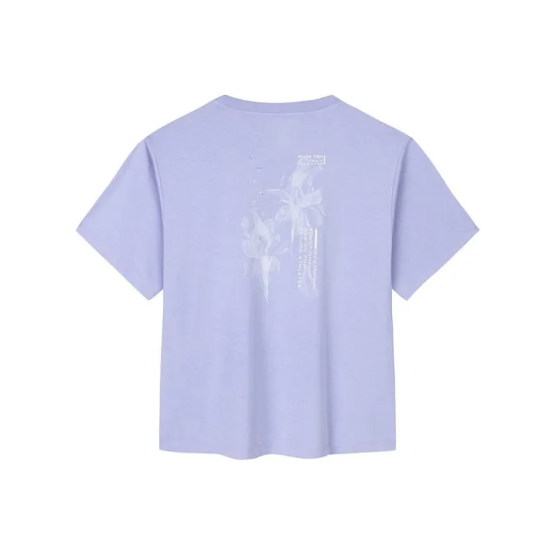 Anta Variety Training Collection Regular T Shirt Women's Shinbei Purple-0