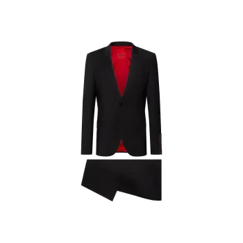 HUGO BOSS Business Suits Men's Black