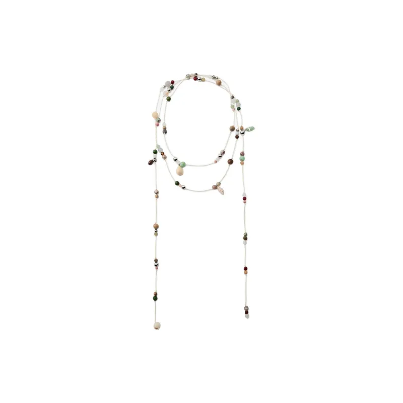 ZARA Resin Necklaces Women's White-0
