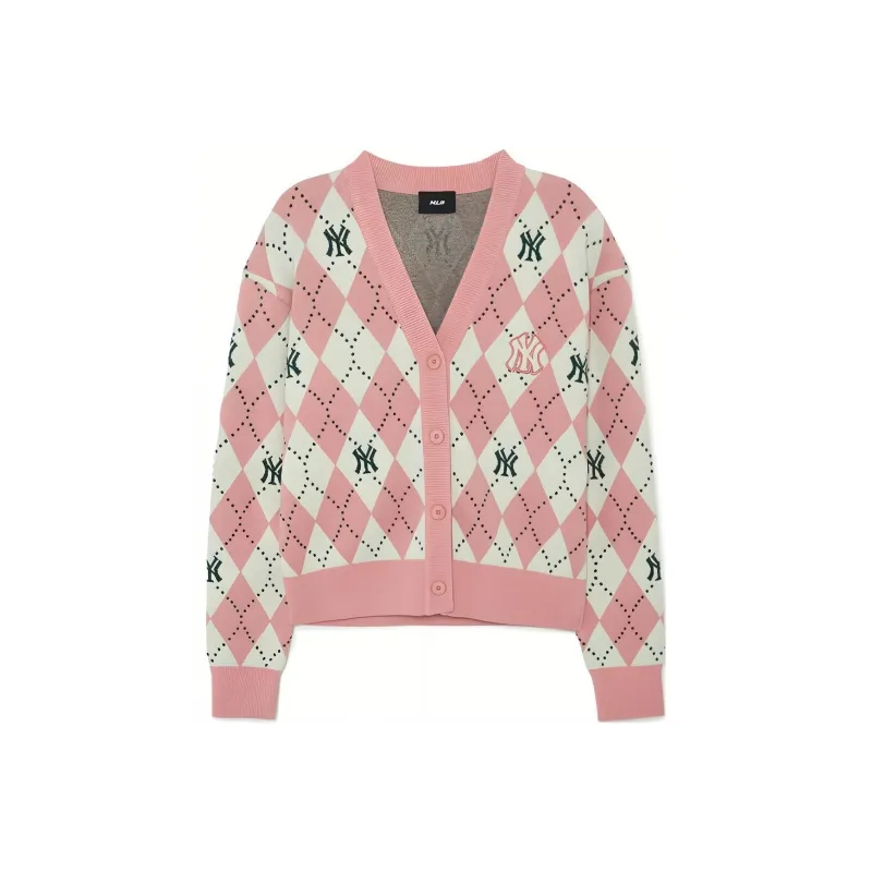 MLB New York Yankees Knitwear Women's Peach Pink-0