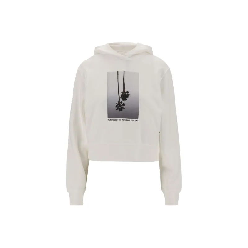 PALM ANGELS Mirage Cotton Hoodie-0