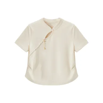 XIANGYING T-Shirt Women's Beige
