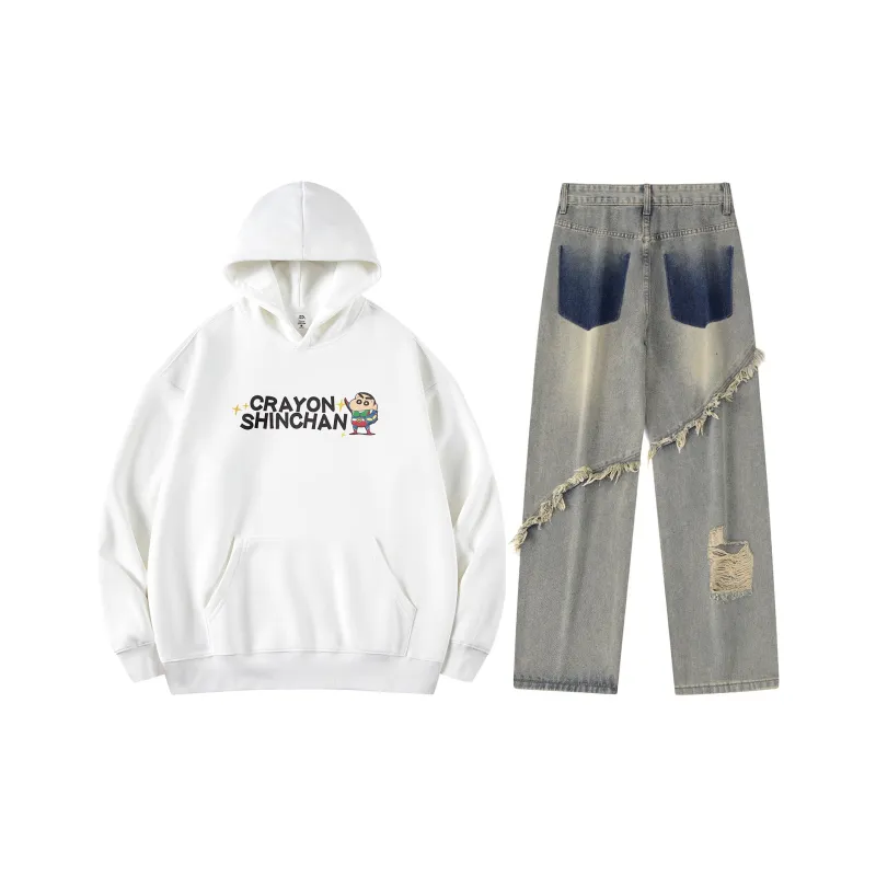 Crayon Shinchan Sweatshirt Set Unisex-6
