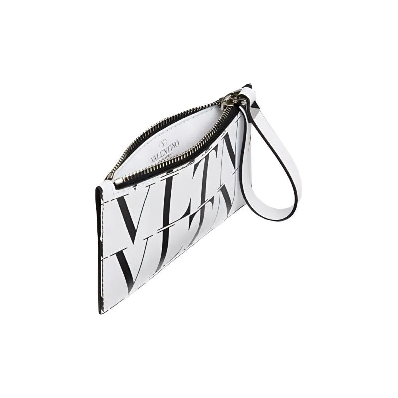 Valentino Calfskin Card Holder Card Holder Men's White-3