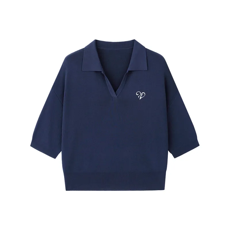 ZHOUMIAO Polo Shirts Women's-5