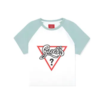GUESS x YUEQI QI T Shirt Women's Sea Salt Blue