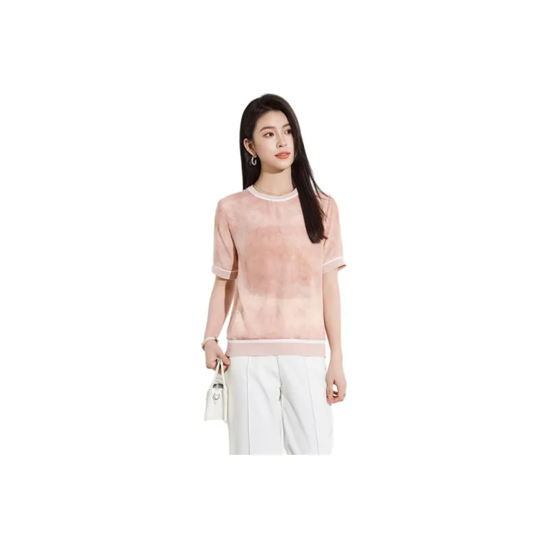 Yi Mengyuan Silk T shirt Women's-3