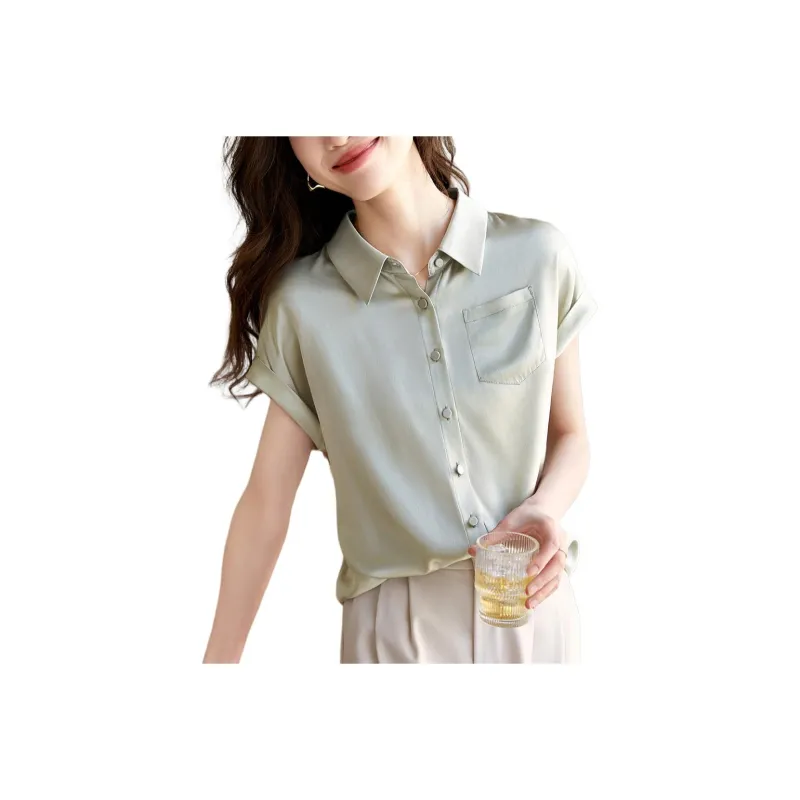 Mo Han Yi Mei Shirt Women's Green-0