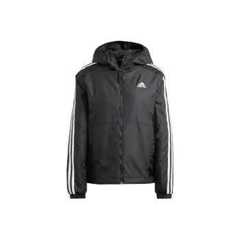 Adidas Essentials 3-Stripes Insulated Hooded Jacket Jackets Coats Women's Black