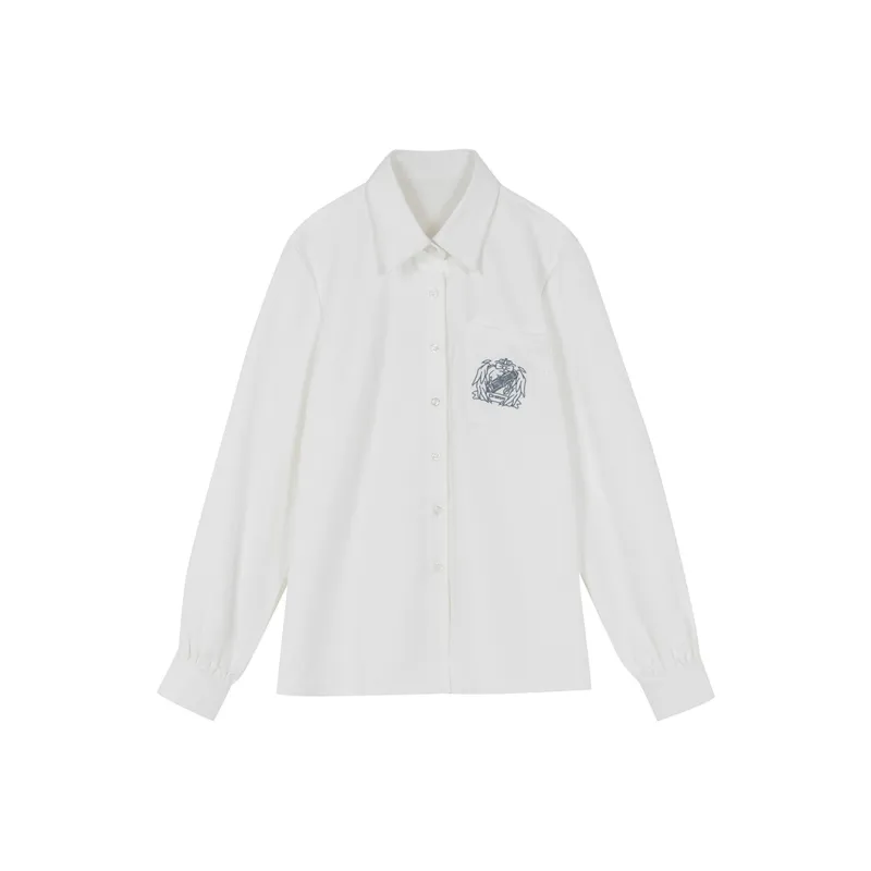 Tokyo Season Shirts Women's Yuhun Bird Long Sleeved Shirt-0