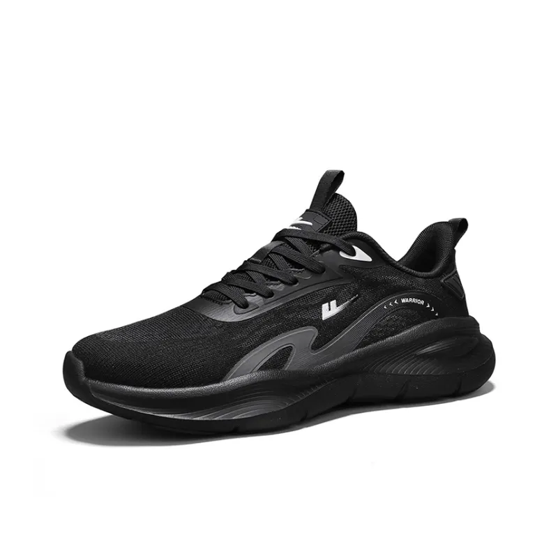 Warrior Coverage Lightweight, Breathable, Slip Resistant Low Top Running Shoes Men's Black Gray-1