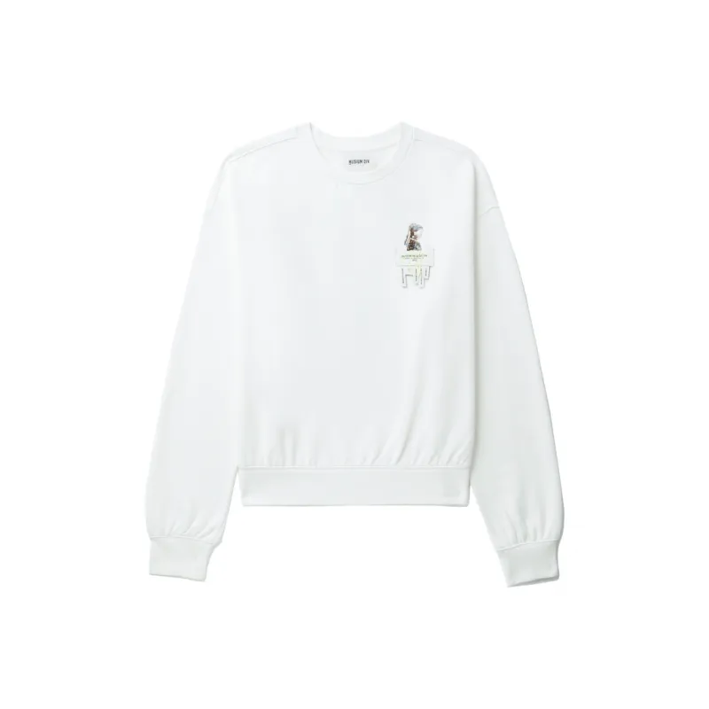 MUSIUM DIV Logo patch Cotton Sweatshirt-5