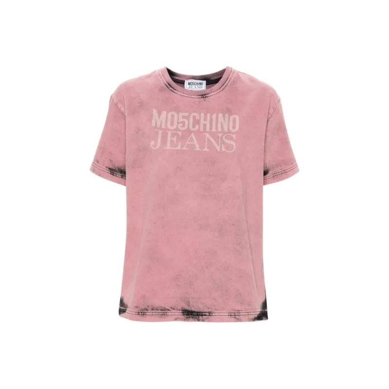 MOSCHINO Jeans Vintage Logo Printed T Shirt-0