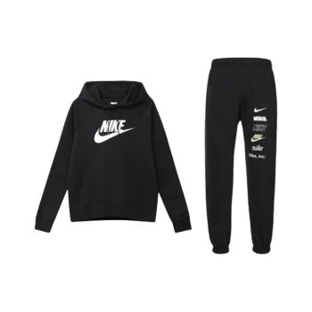 Nike Sweatshirt Set Unisex Black