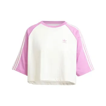 Adidas Originals ADICOLOR Raglan Sleeve T Shirt Women's White/Dark Purple