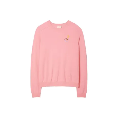TORY BURCH Cashmere Sweaters Women's Cherry Blossom Pink