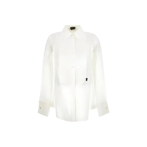 TOM FORD Plastron Detailed Long Sleeved Tuxedo Shirt