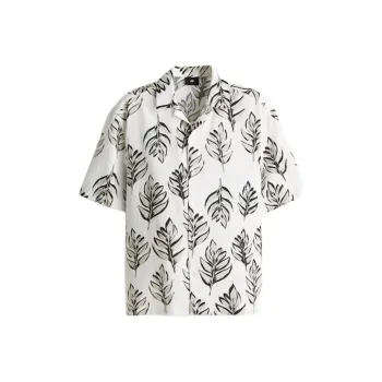H&M Shirts Men White/Beige