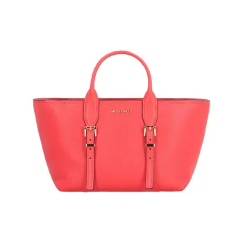 MICHAEL KORS Moore Cow Leather Handbag Women's Red