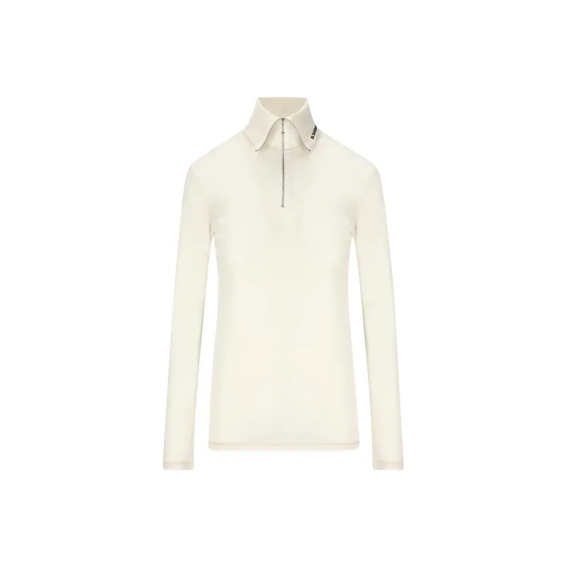 JIL SANDER + Roll Neck Knitted Top-0
