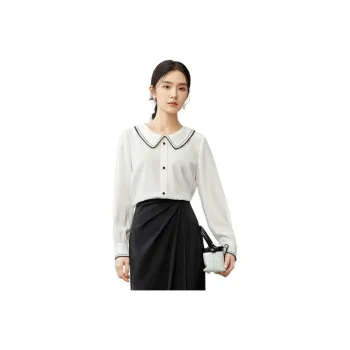 SENTUBILA Chiffon Shirts Women's White