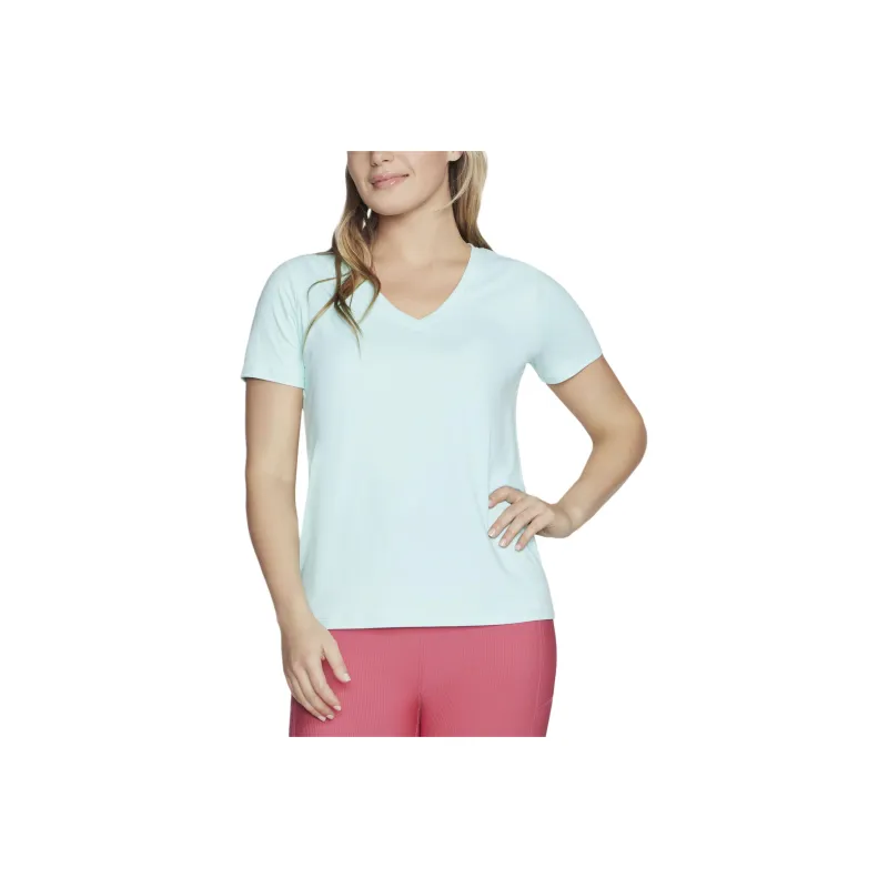 Skechers GO DRI Serene T-Shirt Women's Blue-0