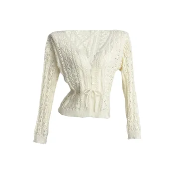 CPAURA Knitwear Women's Milk White
